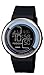 Casio Women's LDF-30-1A Digital Black Round Resin Strap Watch