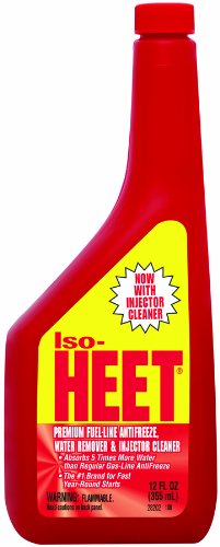HEET 28202 Iso-HEET Premium Fuel-line Antifreeze Water Remover and Injector Cleaner - 12 Fl oz.