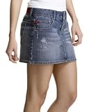 Fire Lydia Destruction Stretch Denim Mini Skirt