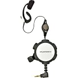 Plantronics MX300 White/Black Retractable Mobile Headset for most phones with standard 2.5mm headset jack - Audiovox, Blackberry, Kyocera, LG, Samsung, Sanyo, Tr?o