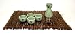 Miya Sake Set 5-pc - Sage with Writing