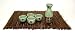 Sake Set 5-pc - Sage with Writing