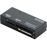 ELECOM メモリリーダライタ SDXC対応 SD+MS対応 37+6メディア対応 ブラック MR-A002BKの画像