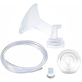 ORIGINAL SpeCtra Flange Set (Size: 28MM Large) - Includes 1 x(Flange w/ Valve, Backflow Protector, and Tubing) for SpeCtra Breast Pumps S1, S2, M1, and SpeCtra S9 Made by SpeCtra Baby USA