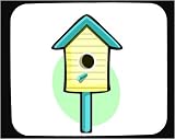 Decorated Mouse Pad with feed, nest, bird, home, house