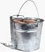 Galvanized Mop Wringer Bucket, 13 Qts