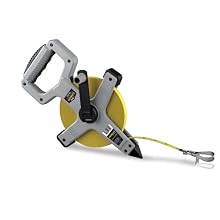 Komelon N6200 Open Reel Long Steel Tape Measure, 200-Feet