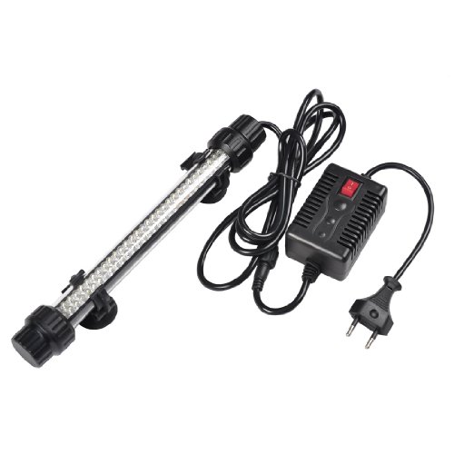 Como Aquarium Lighting Blue White Light 92 LEDs 3W Submarine Lamp w Adapter Como Aquarium Lighting Blue White Light 92 LEDs 3W Submarine Lamp w Adapter