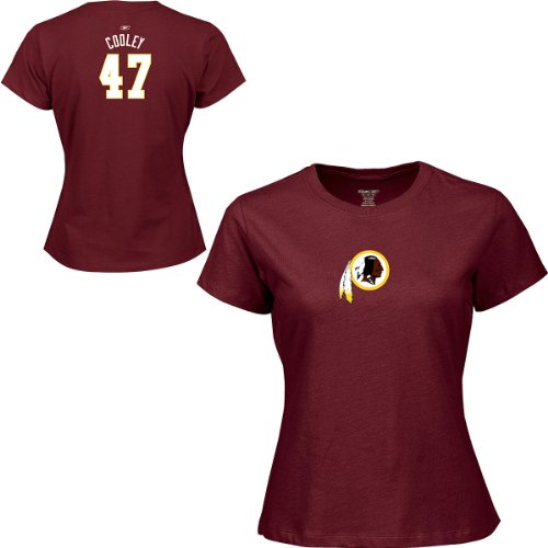 Reebok Washington Redskins Women's Chris Cooley Name & Number T-Shirt Large
