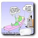 Londons Times Funny Medicine Cartoons - Alien In Los Angeles At Shrink - Mouse Pads