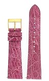 Watchb and Genuine Crocodile Strap 20mm Pink