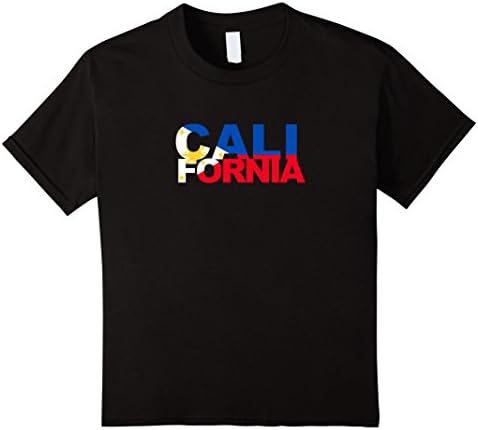 Kids Philippine Flag California Shirt - Filipino California Shirt 6 Black