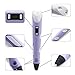 3D Printing Pen,Vcall Newest 3D Drawing Pen with LCD Screen and Doodle Model Making Arts and Crafts Drawing with ABS Material and Power Supply(Purple)