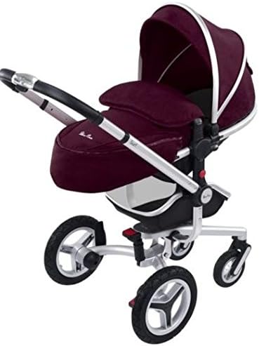 Silver Cross Surf Hood & Apron Set Pram (Aubergine)