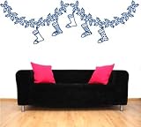 Christmas Garland with Stockings Vinyl Wall Decal Sticker Graphic By LKS Trading Post
