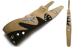 Tan 'Suede Series' Suede Guitar Strap for Electric/Acoustic/Bass Guitar