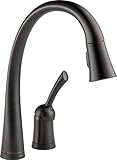 Delta Faucet 980T-SSSD-DST ピラール シングル ハンドル プル-ダウン キッチン 蛇口 タッチ 2O テクノロジー ソープ ディスペンサー ステンレス (ベネチア ブロンズ)
