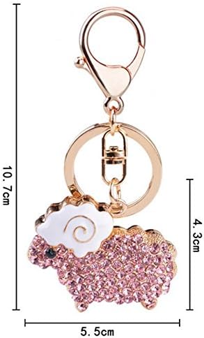 YMX Sheep Crystals and Rhinestne Gift Keychain