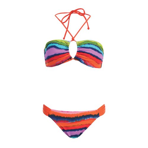 Bikini Set Tie Dyed Bottom Brushed