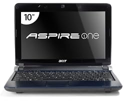 Acer Aspire One AOD150-1165 10.1-Inch Sapphire Blue Netbook - 6.5 Hour Battery Life