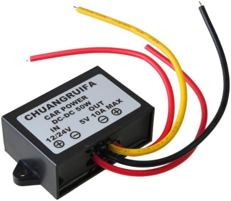 Okeler Waterproof DC Power Converter 12V24V to 5V 10A 50W Power Supply Module with Free Pen