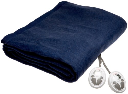 Sunbeam Imperial Nights ComfortSet Digital Controller Heated Electric Twin Blanket Marine
