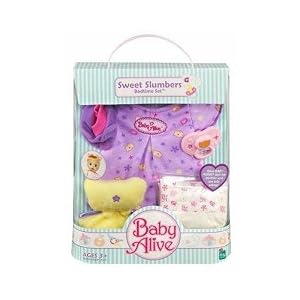 Sweet Slumbers Bedtime Set for Baby Alive Sip 'N Slurp, Wets 'N Wiggles and Learns to... by