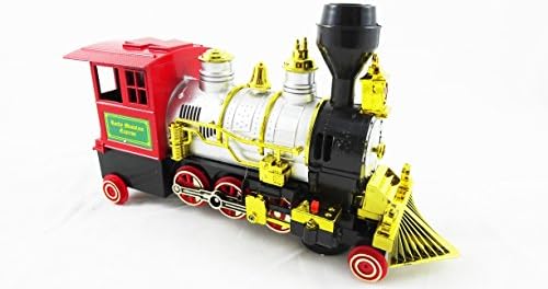 Classic Toy Train With Working Headlight Locomotive Train Car With Bump N Go Technology Train Set For Kids Is Battery Operated