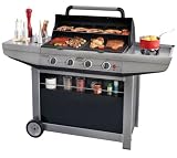 ADELAIDE 4 PREMIUM DELUXE, Plattengasgrill, 21kW + Seitenkocher
