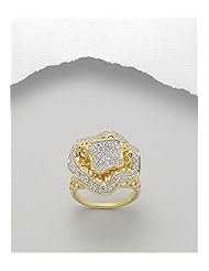 CZ Ring In 92.5 Sterling Silver