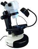 Professional Stereo Microscope 12X-75X with Darkfield for Gem Jewel