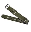 Luminox NATO Nylon Watch Ballistic Strap 22mm 3 Ring Green Color