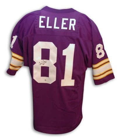 Carl Eller Minnesota Vikings Autographed Throwback Purple Jersey