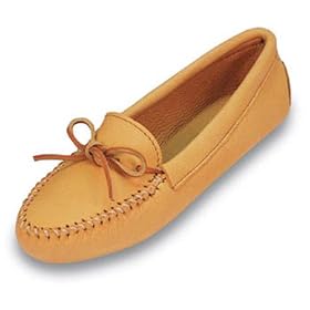 Minnetonka Mens Double Deerskin Softsole Moccasins by Minnetonka