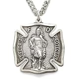 Fireman pendant necklace gift