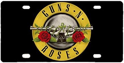 Hot Sale New Custom Guns N' Roses Cool Metal License Plate Car Decoration License Plate Cover Tag 12 X 6 inches
