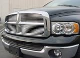 03-05 Dodge Ram SLT (chrome bumper) Bumper Polished Aluminum Grille