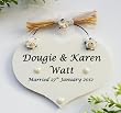 Wedding Day Heart Keepsake Gift for Bride and Groom