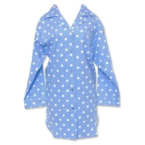 Buy Frankie and Johnny Blue Dottie Flannel Sleepshirt by Frankie & Johnny
