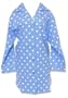 Frankie & Johnny Blue Dottie Flannel Sleepshirt - Large/X-Large