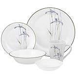 Corelle Impressions Shadow Iris 30-Piece Dinnerware Set, Service for 6