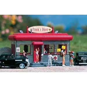 PIKO G SCALE MODEL TRAIN BUILDINGS - DOWNTOWN DINER - 62250