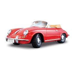 BBurago 18-12025 - Gold Collezione 1:18 Porsche 356B Cabriolet 1961 rot