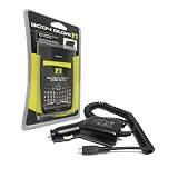 Combo of Body Glove Black Silicone Case and Car Charger for Blackberry Curve 8530 8520 Blackberry 8500 Series