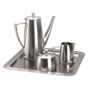 Oneida Astrid Stainless Steel 4-Piece Coffee Set