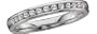 14k White Gold Channel-set Round Brilliant Diamond Band (1/4ctw, I, I1), Size 7