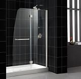 Dreamline SHDR-3148726-04 Aqua Shower Door Clear Glass, Brushed Nickel