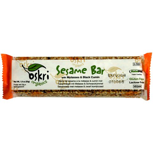 Oskri Sesame Bars  Molasses & Black Cumin, Gluten