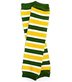 Green Bay Packers inspired baby leg warmers Team Green & Gold