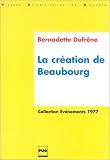 Création de Beaubourg